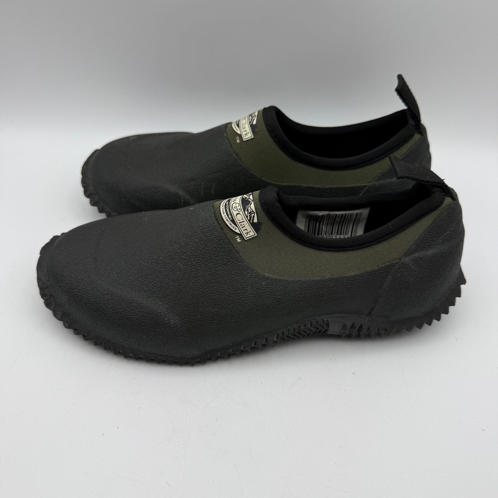 Lewis & Clark Garden Shoes Womens 6 Green Vulcanized Rubber Slip On Clogs
